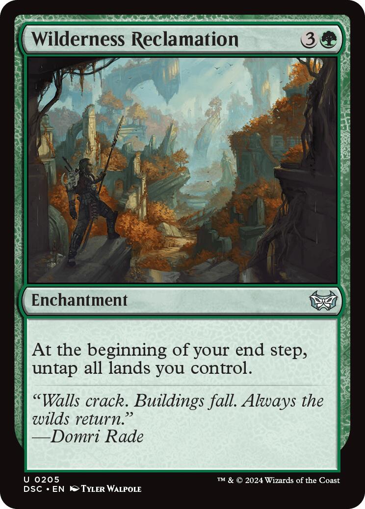 Wilderness Reclamation [Duskmourn: House of Horror Commander] | Odin's Place