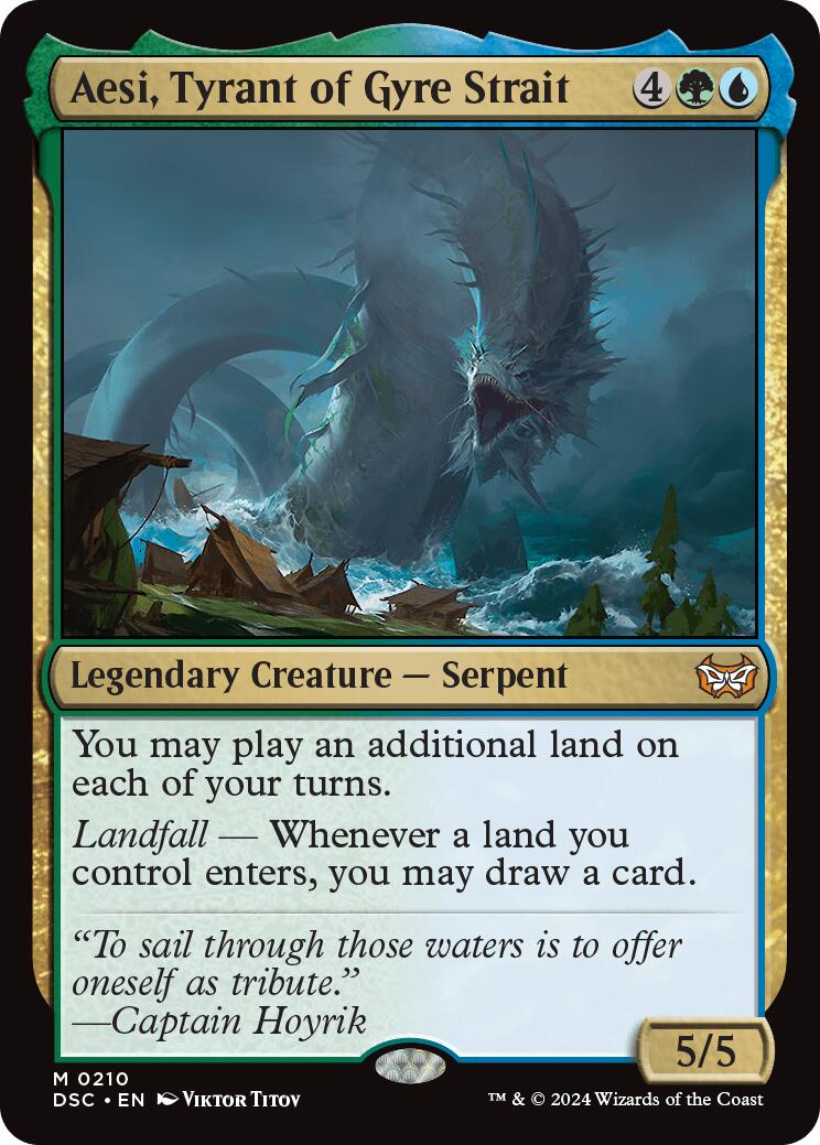 Aesi, Tyrant of Gyre Strait [Duskmourn: House of Horror Commander] | Odin's Place