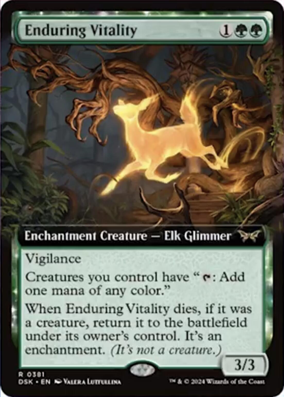 Enduring Vitality (Extended Art) [Duskmourn: House of Horror] | Odin's Place