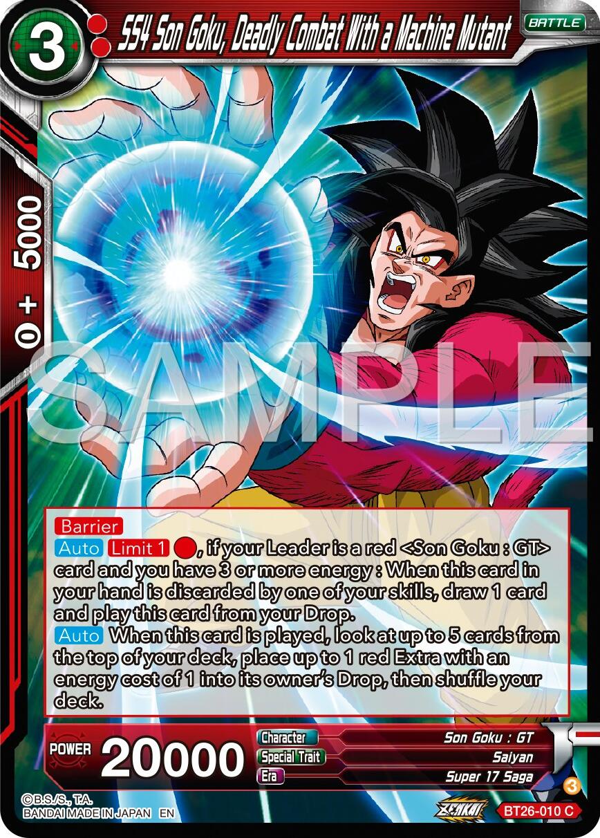 SS4 5on Goku, Deadly Combat With a Machine Mutant (BT26-010) [Ultimate Advent] | Odin's Place