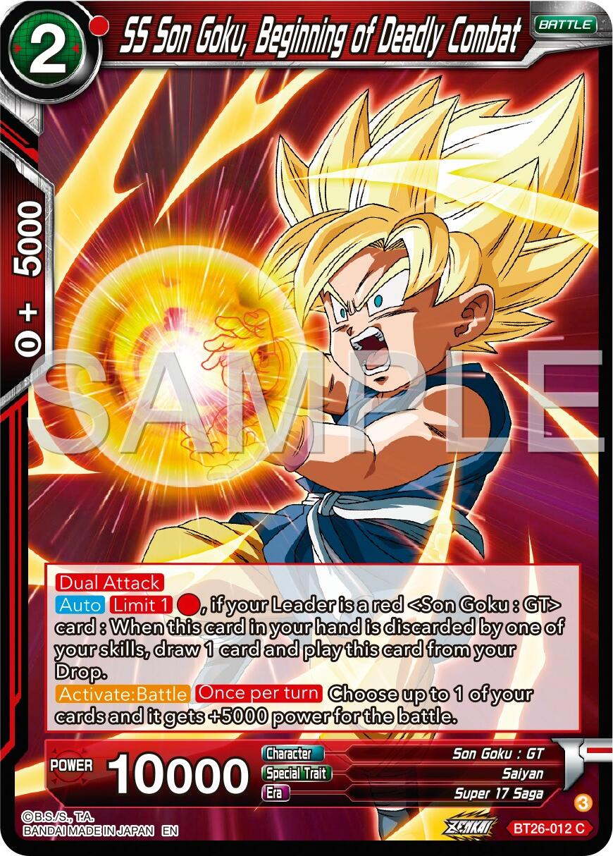 SS Son Goku, Begining of Deadly Combat (BT26-012) [Ultimate Advent] | Odin's Place