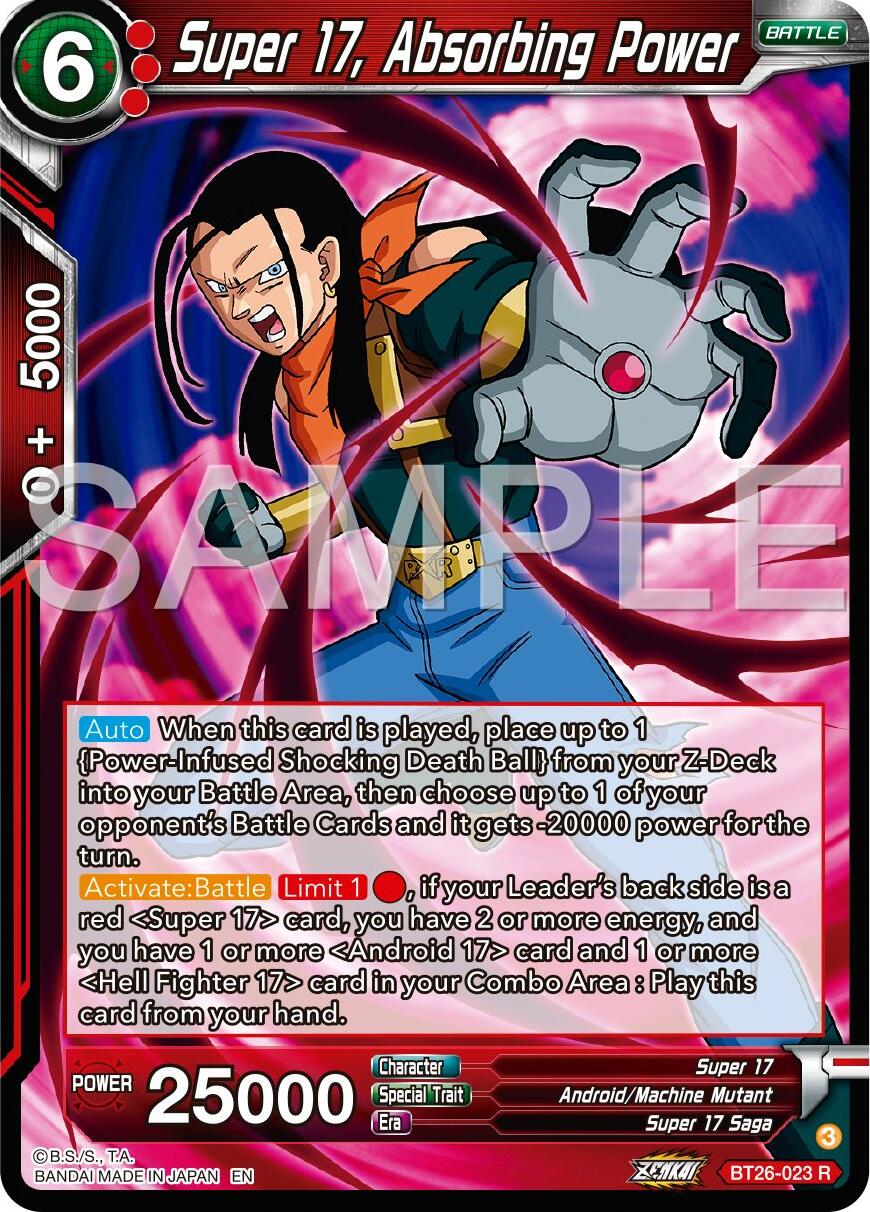 Super 17, Absorbing Power (BT26-023) [Ultimate Advent] | Odin's Place