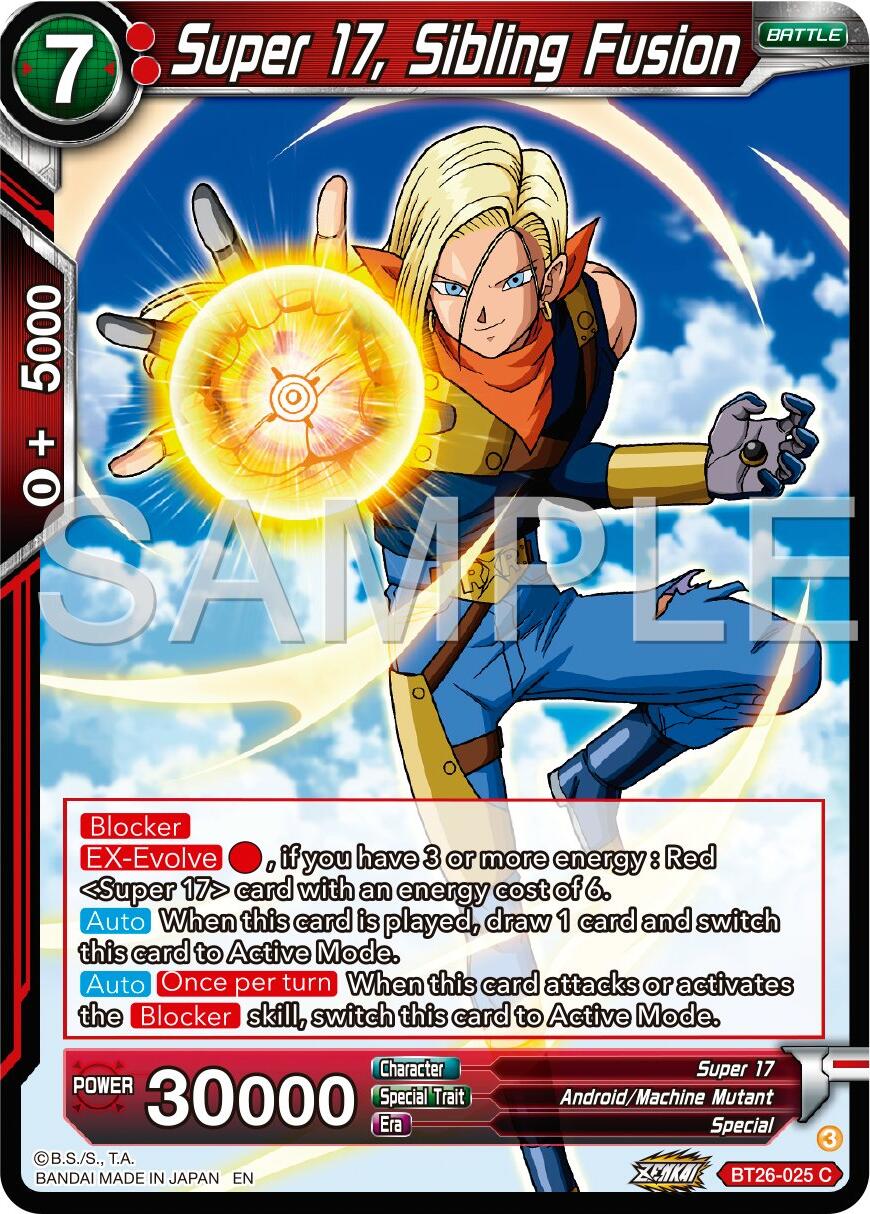 Super 17, Sibling Fusion (BT26-025) [Ultimate Advent] | Odin's Place