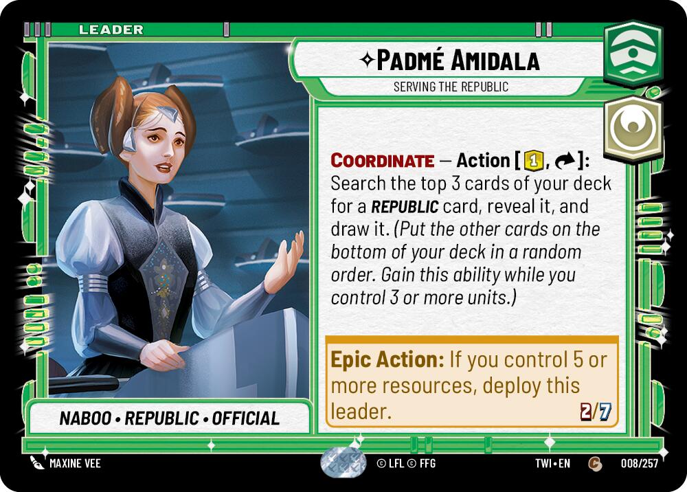Padme Amidala - Serving the Republic (008/257) (008/257) [Twilight of the Republic] | Odin's Place