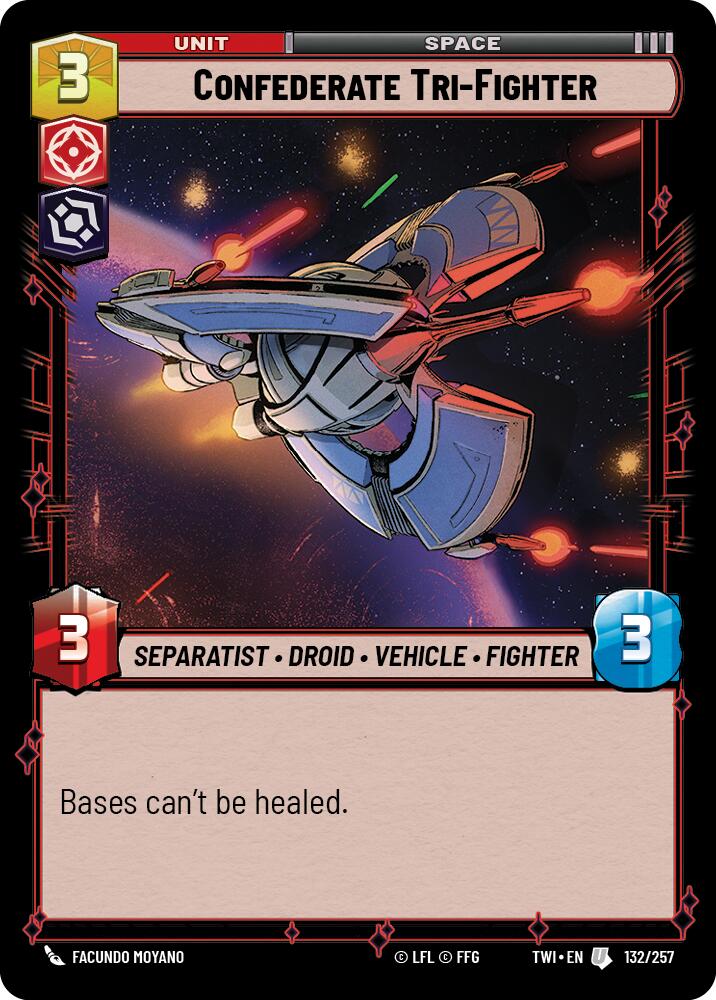 Confederate Tri-Fighter (132/257) (132/257) [Twilight of the Republic] | Odin's Place
