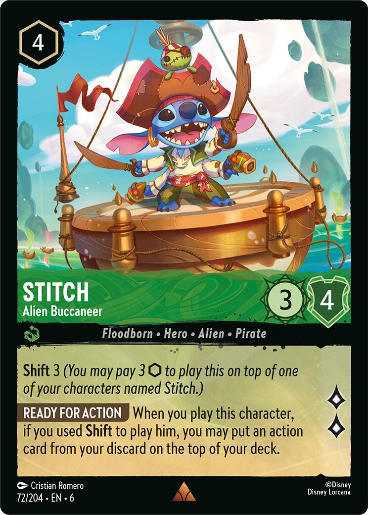 Stitch - Alien Buccaneer (72/204) [Azurite Sea] | Odin's Place