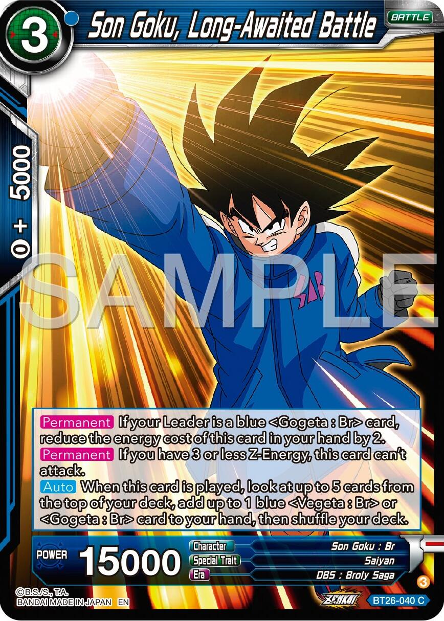 Son Goku, Long-Awaited Battle (BT26-040) [Ultimate Advent] | Odin's Place