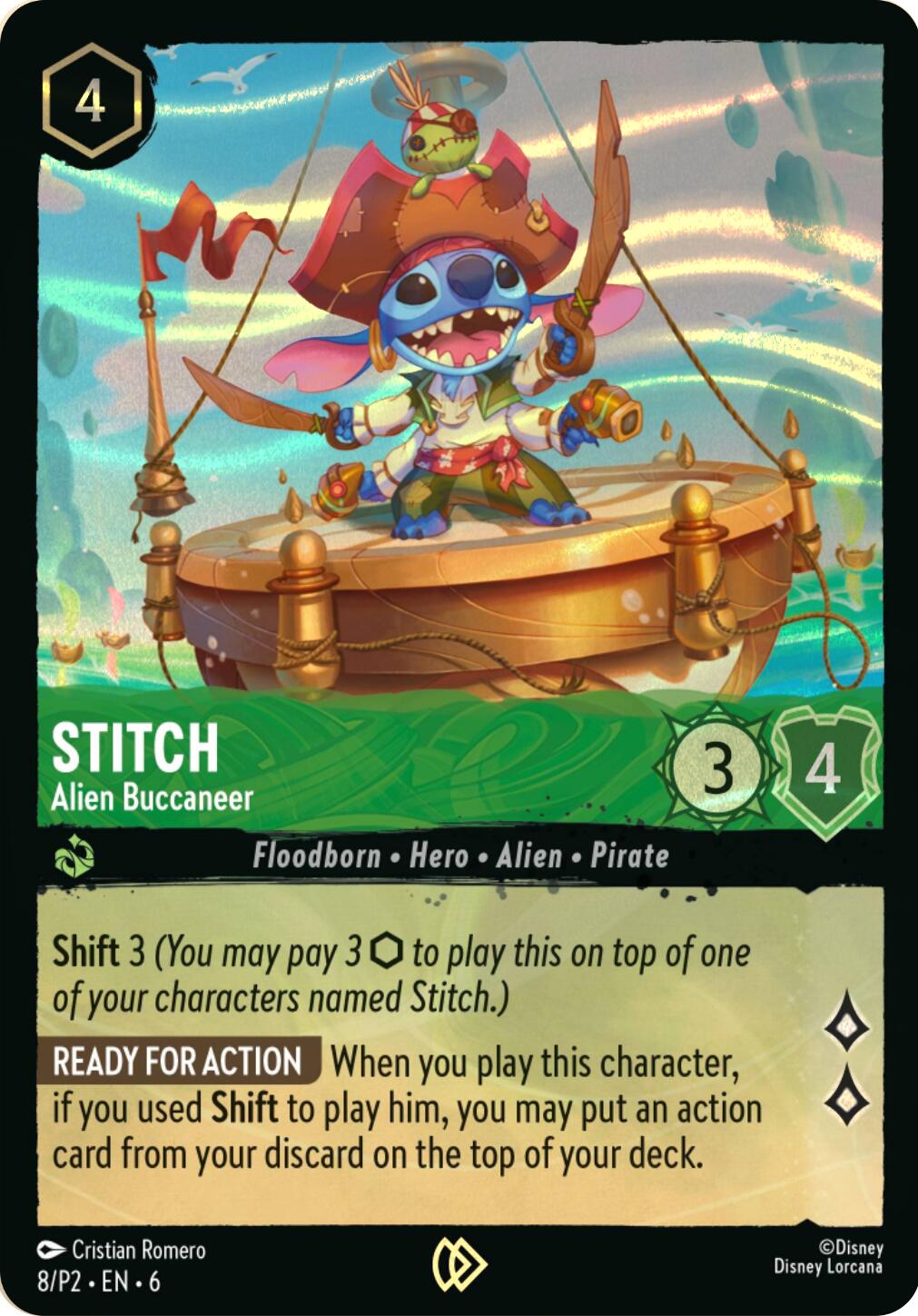 Stitch - Alien Buccaneer (Stitch Collector's Gift Set Promo) (8) [Promo Cards] | Odin's Place