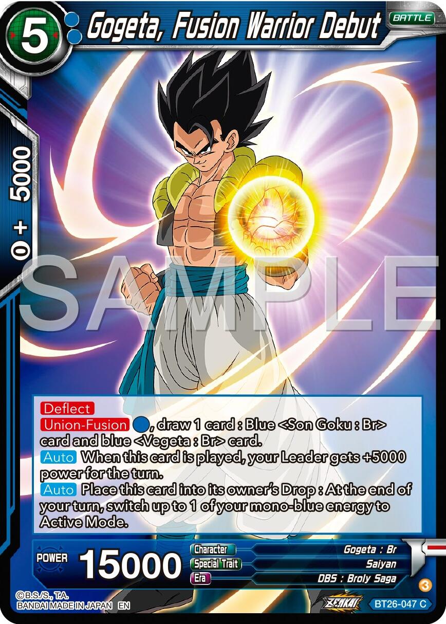 Gogeta, Fusion Warrior Debut (BT26-047) [Ultimate Advent] | Odin's Place