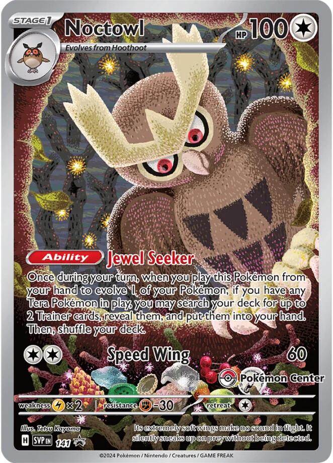 Noctowl (141) (Pokemon Center Exclusive) [Scarlet & Violet: Black Star Promos] | Odin's Place
