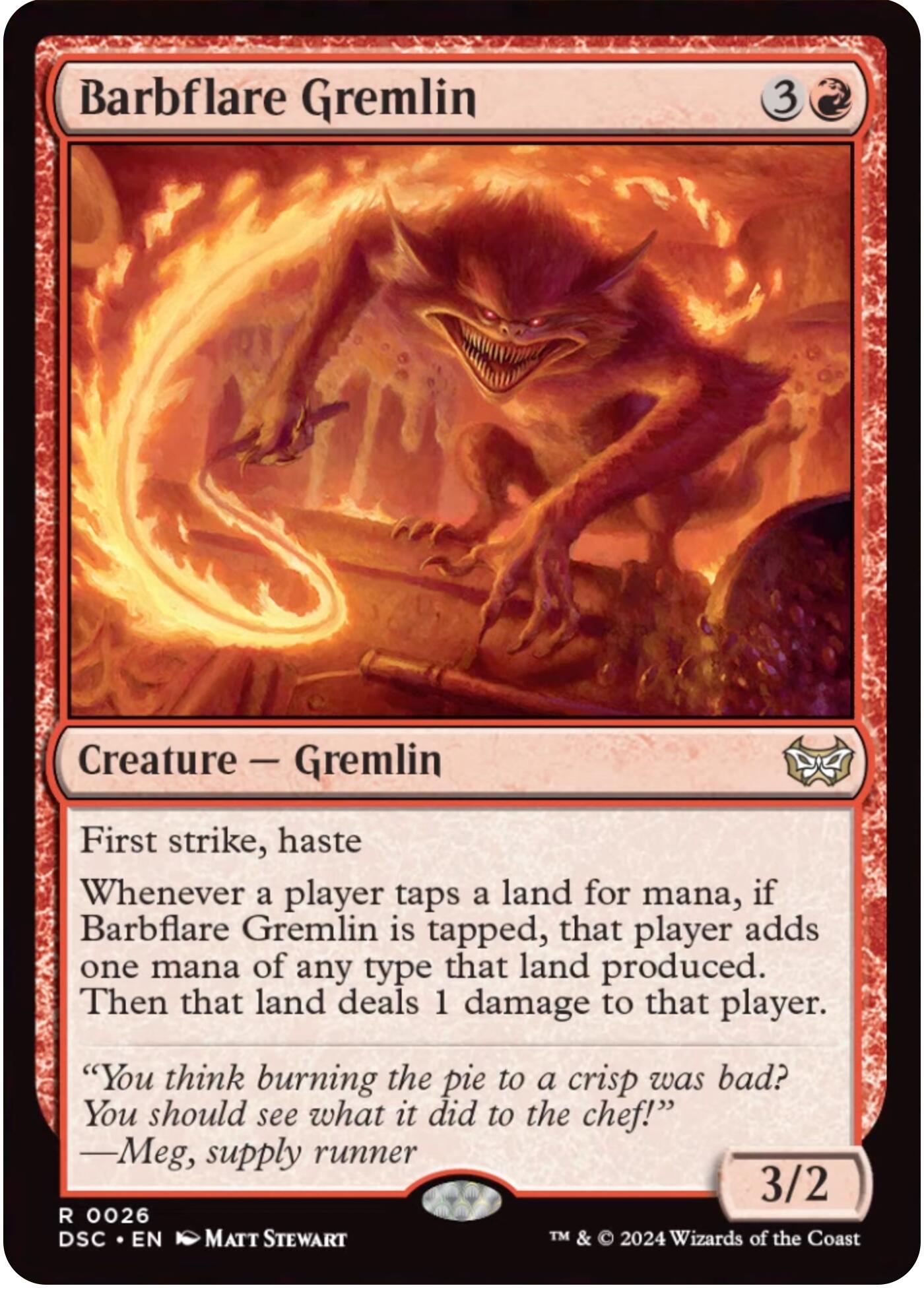 Barbflare Germlin [Duskmourn: House of Horror Commander] | Odin's Place