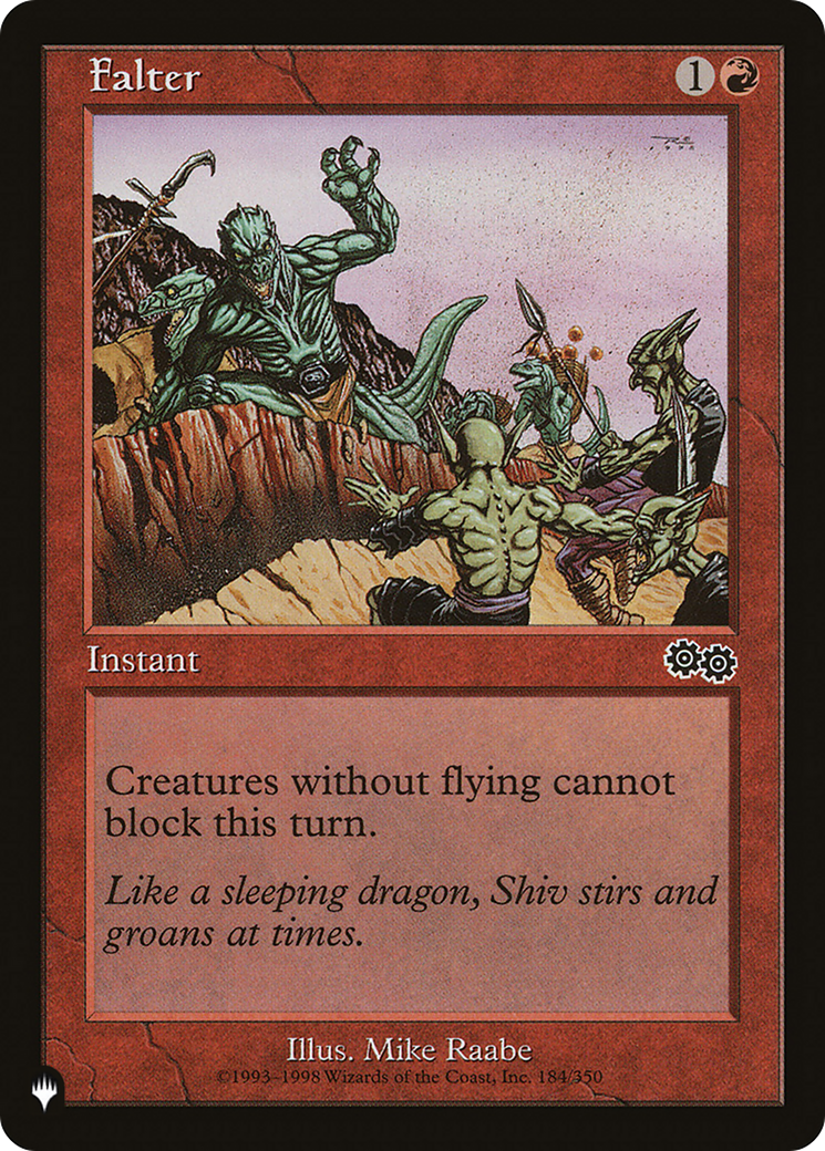 Falter [The List] | Odin's Place