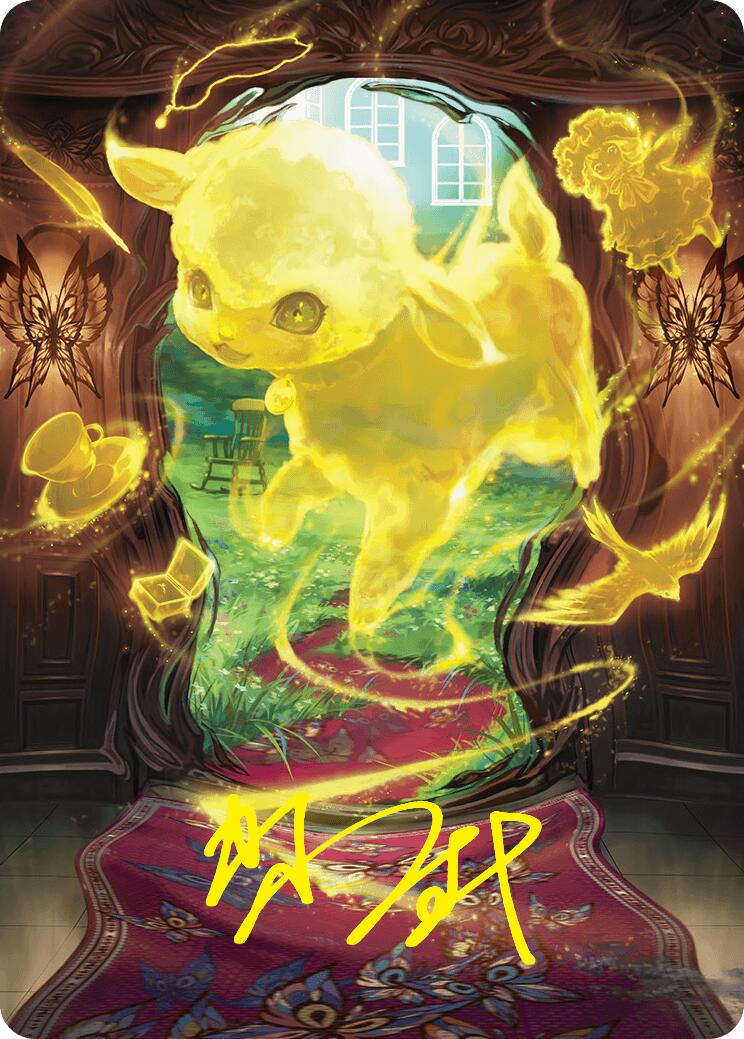 Enduring Innocence Art Card (Gold-Stamped Signature) [Duskmourn: House of Horror Art Series] | Odin's Place