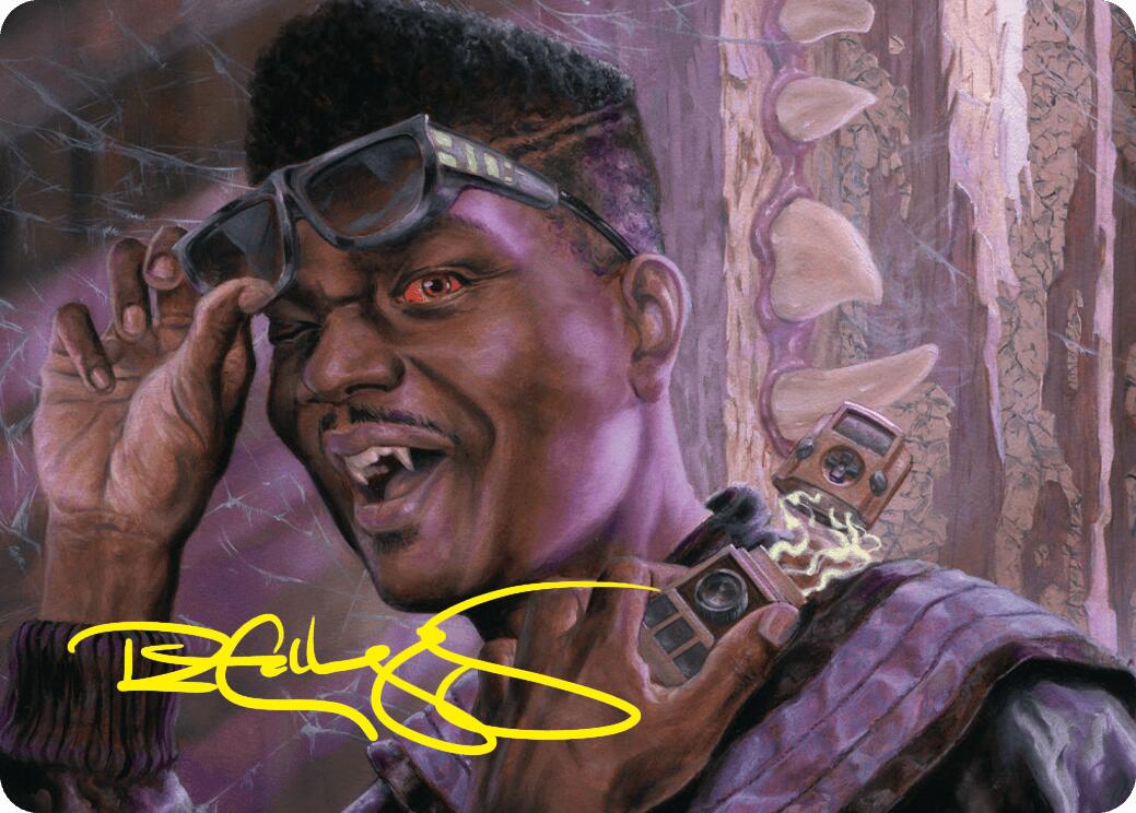 Dashing Bloodsucker Art Card (Gold-Stamped Signature) [Duskmourn: House of Horror Art Series] | Odin's Place