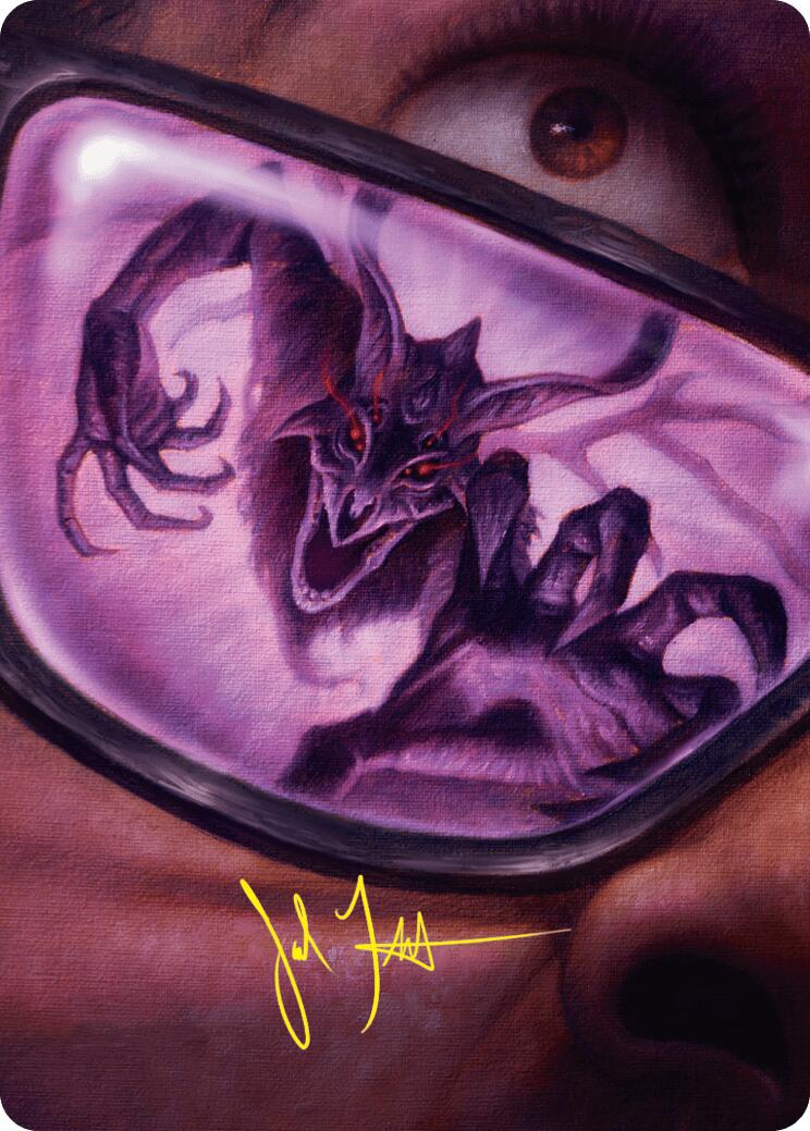 Doomsday Excruciator Art Card (Gold-Stamped Signature) [Duskmourn: House of Horror Art Series] | Odin's Place