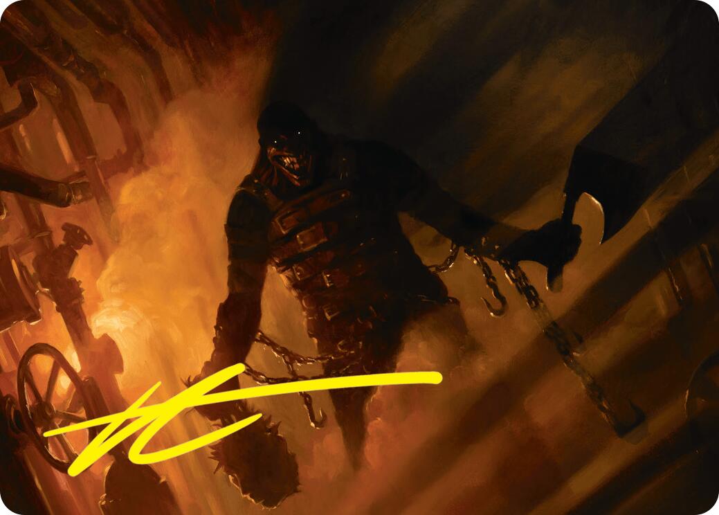 Boilerbilges Ripper Art Card (Gold-Stamped Signature) [Duskmourn: House of Horror Art Series] | Odin's Place
