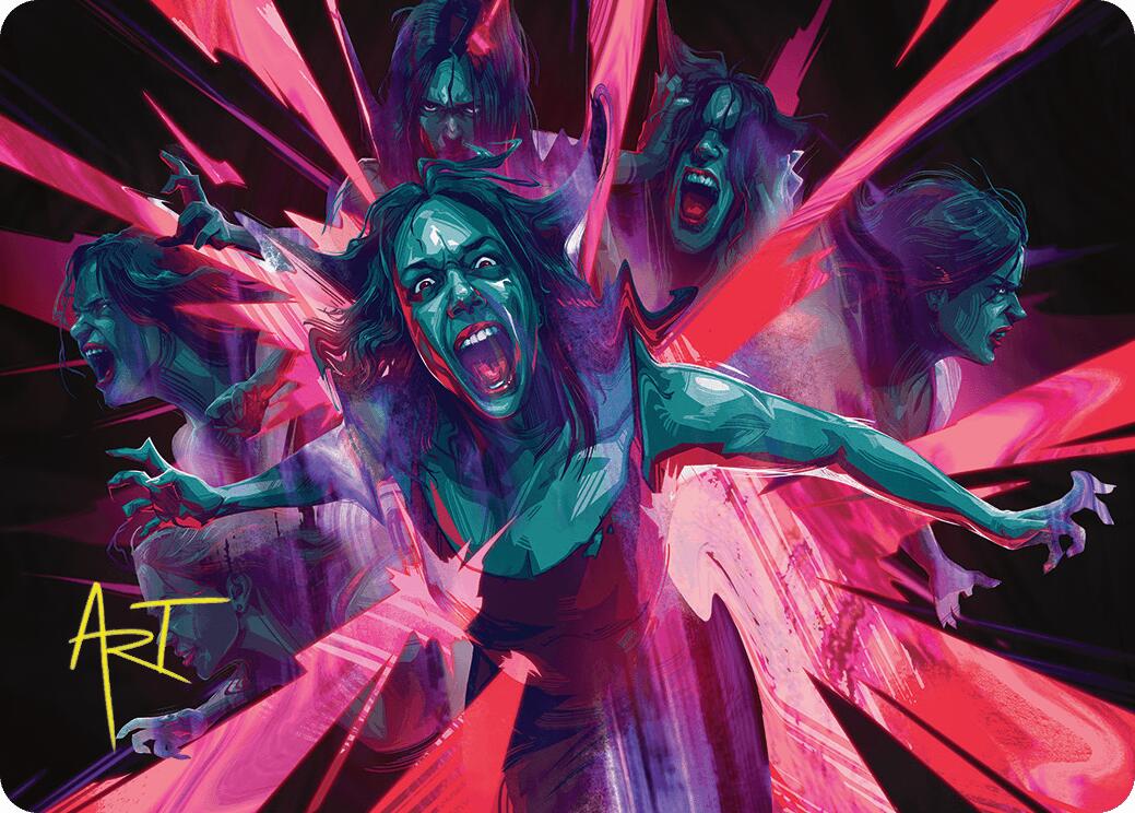 Waltz of Rage Art Card (Gold-Stamped Signature) [Duskmourn: House of Horror Art Series] | Odin's Place