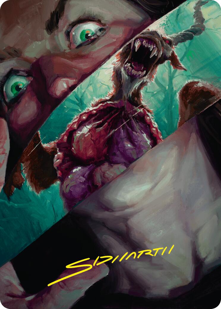 Hauntwoods Shrieker Art Card (Gold-Stamped Signature) [Duskmourn: House of Horror Art Series] | Odin's Place