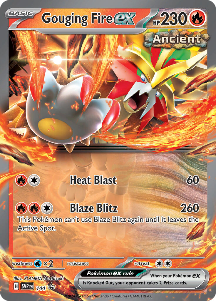 Gouging Fire ex (144) [Scarlet & Violet: Black Star Promos] | Odin's Place