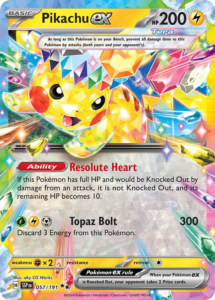 Pikachu ex (057/191) [Scarlet & Violet: Surging Sparks] | Odin's Place