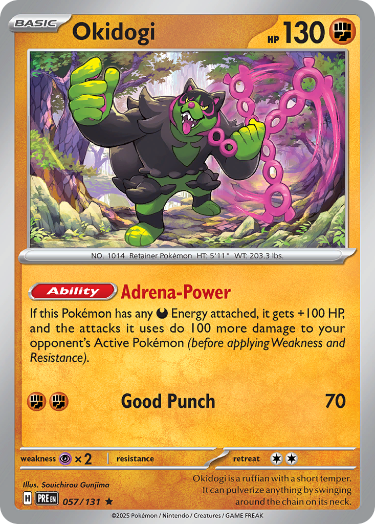 Okidogi (057/131) (Master Ball Pattern) [Scarlet & Violet: Prismatic Evolutions] | Odin's Place
