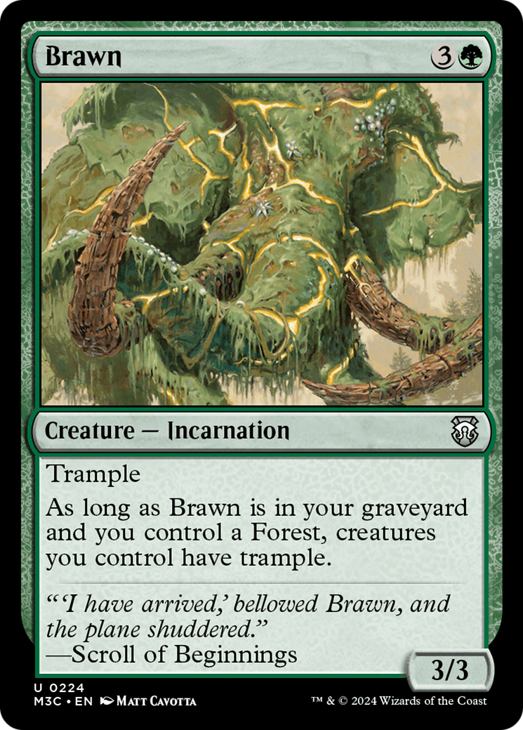 Brawn (Ripple Foil) [Modern Horizons 3 Commander] | Odin's Place