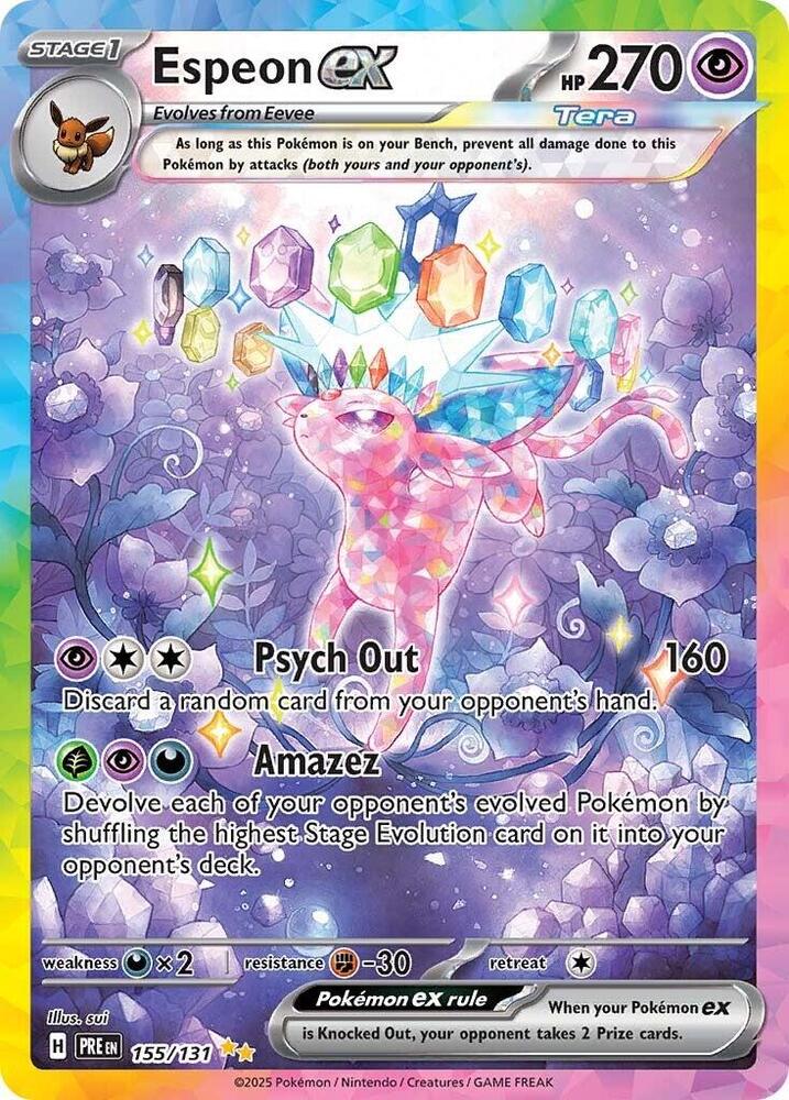 Espeon ex (155/131) [Scarlet & Violet: Prismatic Evolutions] | Odin's Place