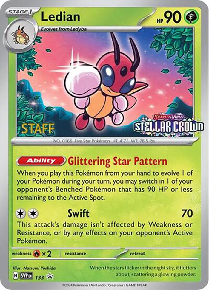 Ledian (133) (Staff Promo) [Scarlet & Violet: Black Star Promos] | Odin's Place