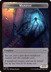 Gremlin // Manifest Double-Sided Token [Duskmourn: House of Horror Tokens] | Odin's Place