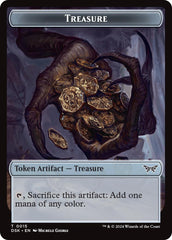 Angel // Treasure Double-Sided Token [Duskmourn: House of Horror Commander Tokens] | Odin's Place