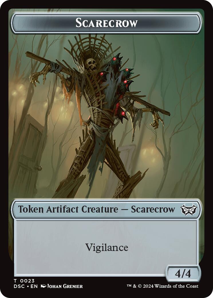 Devil // Scarecrow Double-Sided Token [Duskmourn: House of Horror Commander Tokens] | Odin's Place
