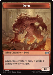 Devil // Scarecrow Double-Sided Token [Duskmourn: House of Horror Commander Tokens] | Odin's Place