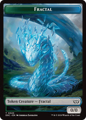 Fractal // Scarecrow Double-Sided Token [Duskmourn: House of Horror Commander Tokens] | Odin's Place