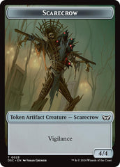 Human Soldier // Scarecrow Double-Sided Token [Duskmourn: House of Horror Commander Tokens] | Odin's Place