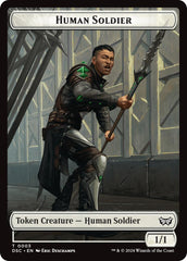 Human Soldier // Scarecrow Double-Sided Token [Duskmourn: House of Horror Commander Tokens] | Odin's Place