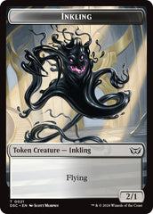 Inkling // Scarecrow Double-Sided Token [Duskmourn: House of Horror Commander Tokens] | Odin's Place