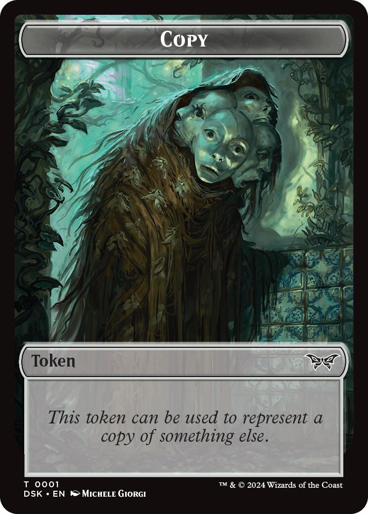 Shark // Copy Double-Sided Token [Duskmourn: House of Horror Commander Tokens] | Odin's Place