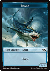 Shark // Copy Double-Sided Token [Duskmourn: House of Horror Commander Tokens] | Odin's Place