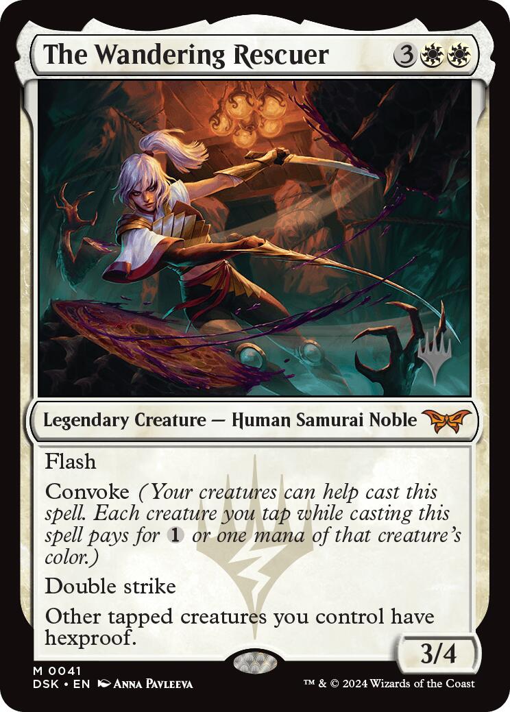 The Wandering Rescuer (Promo Pack) [Duskmourn: House of Horror Promos] | Odin's Place