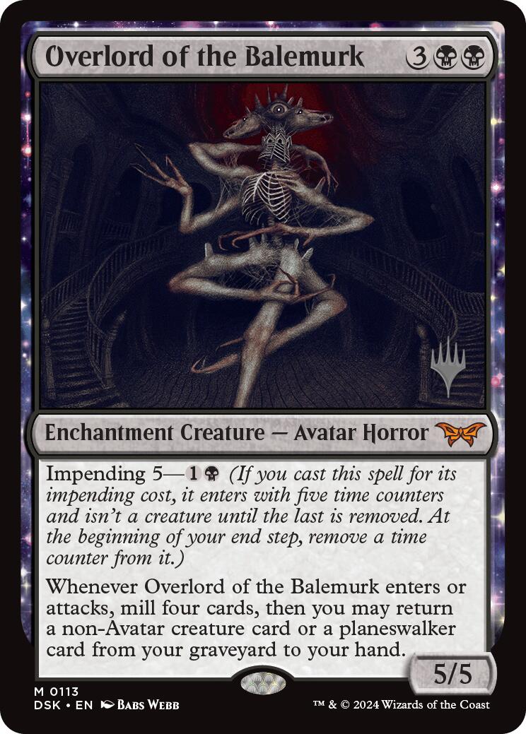 Overlord of the Balemurk (Promo Pack) [Duskmourn: House of Horror Promos] | Odin's Place