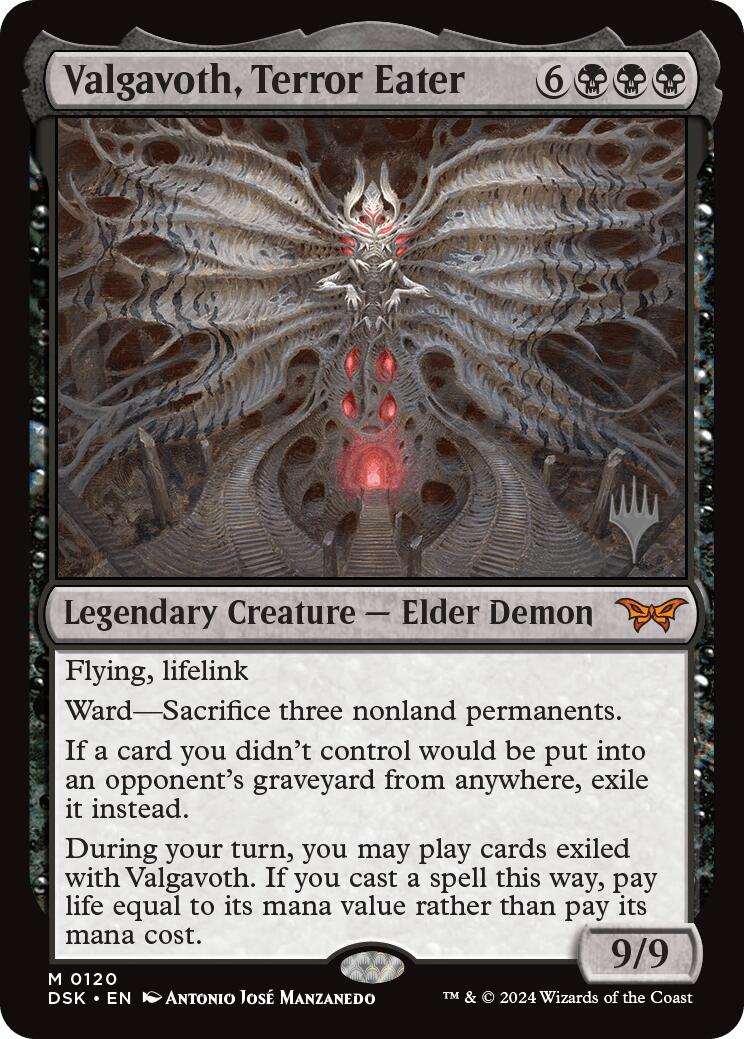 Valgavoth, Terror Eater (Promo Pack) [Duskmourn: House of Horror Promos] | Odin's Place