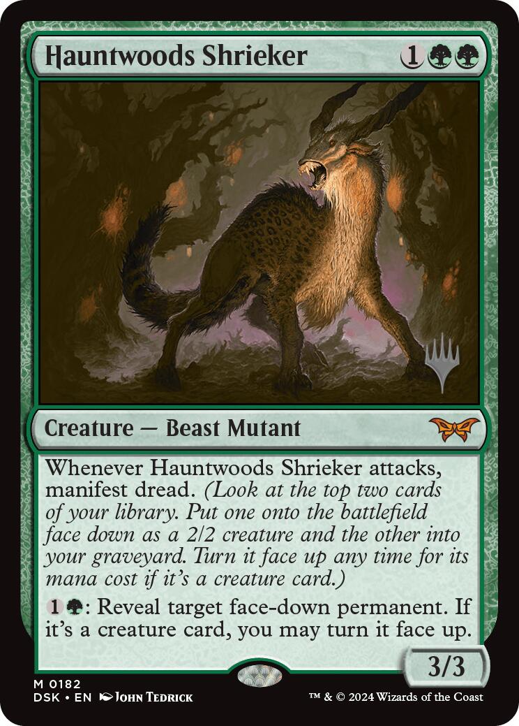 Hauntwoods Shrieker (Promo Pack) [Duskmourn: House of Horror Promos] | Odin's Place