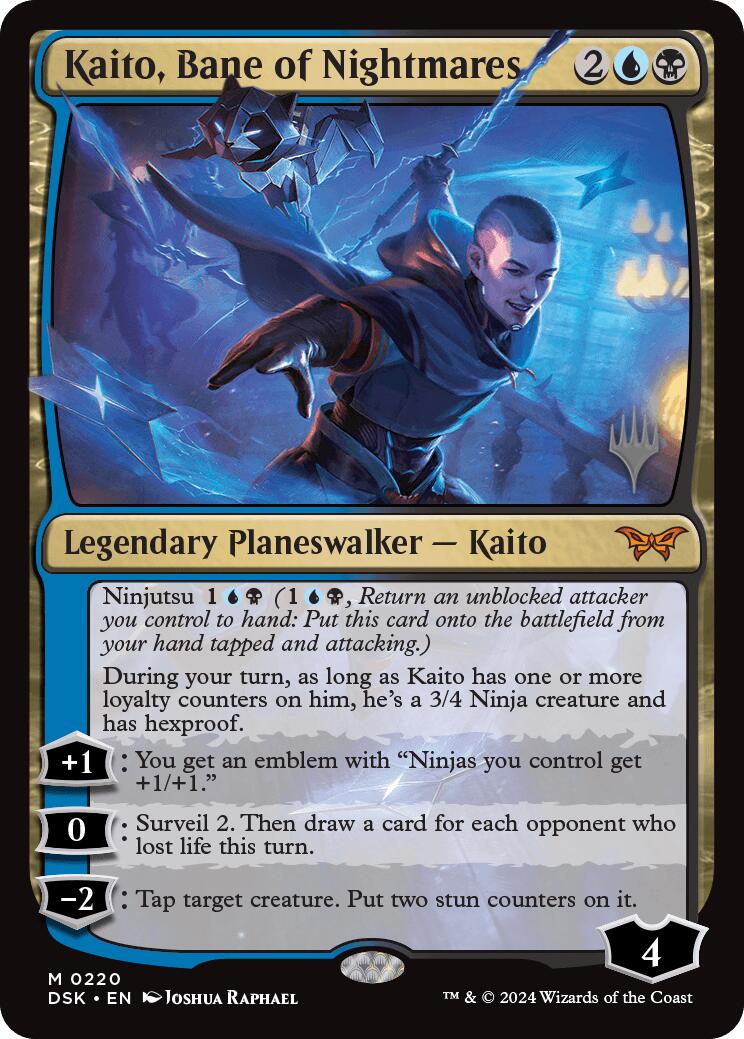 Kaito, Bane of Nightmares (Promo Pack) [Duskmourn: House of Horror Promos] | Odin's Place