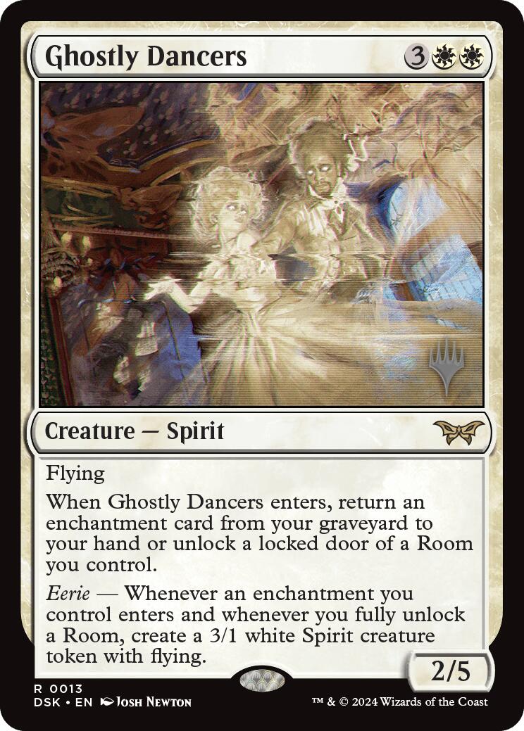 Ghostly Dancers (Promo Pack) [Duskmourn: House of Horror Promos] | Odin's Place