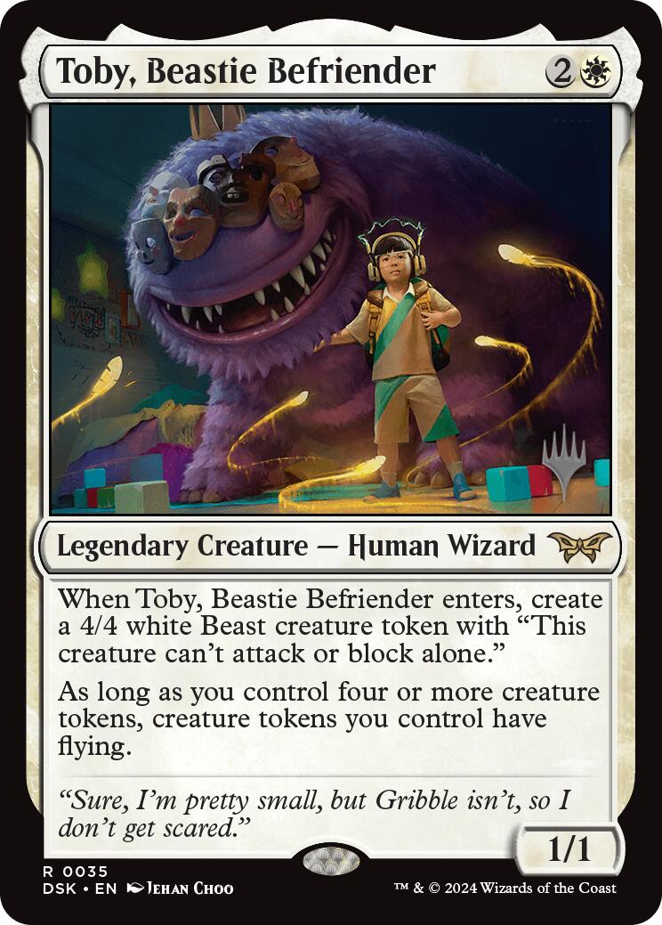 Toby, Beastie Befriender (Promo Pack) [Duskmourn: House of Horror Promos] | Odin's Place