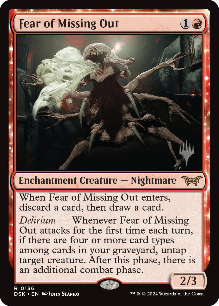 Fear of Missing Out (Promo Pack) [Duskmourn: House of Horror Promos] | Odin's Place