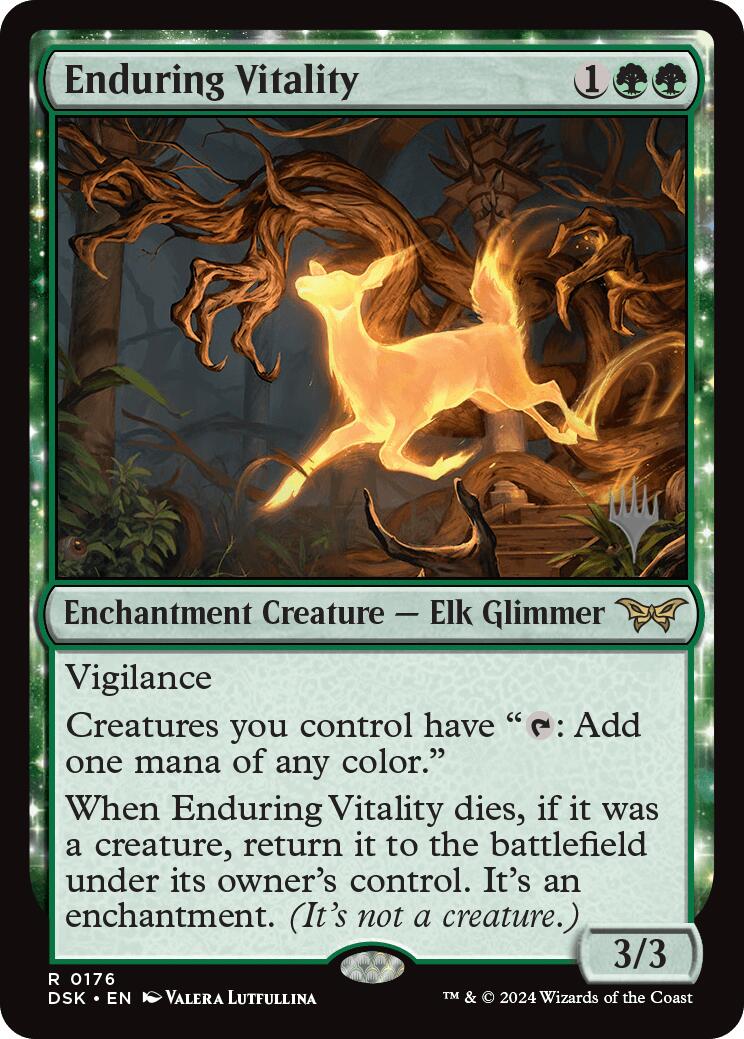 Enduring Vitality (Promo Pack) [Duskmourn: House of Horror Promos] | Odin's Place