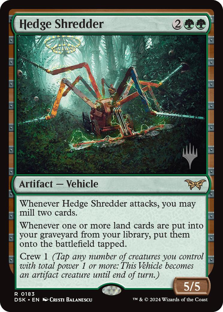 Hedge Shredder (Promo Pack) [Duskmourn: House of Horror Promos] | Odin's Place