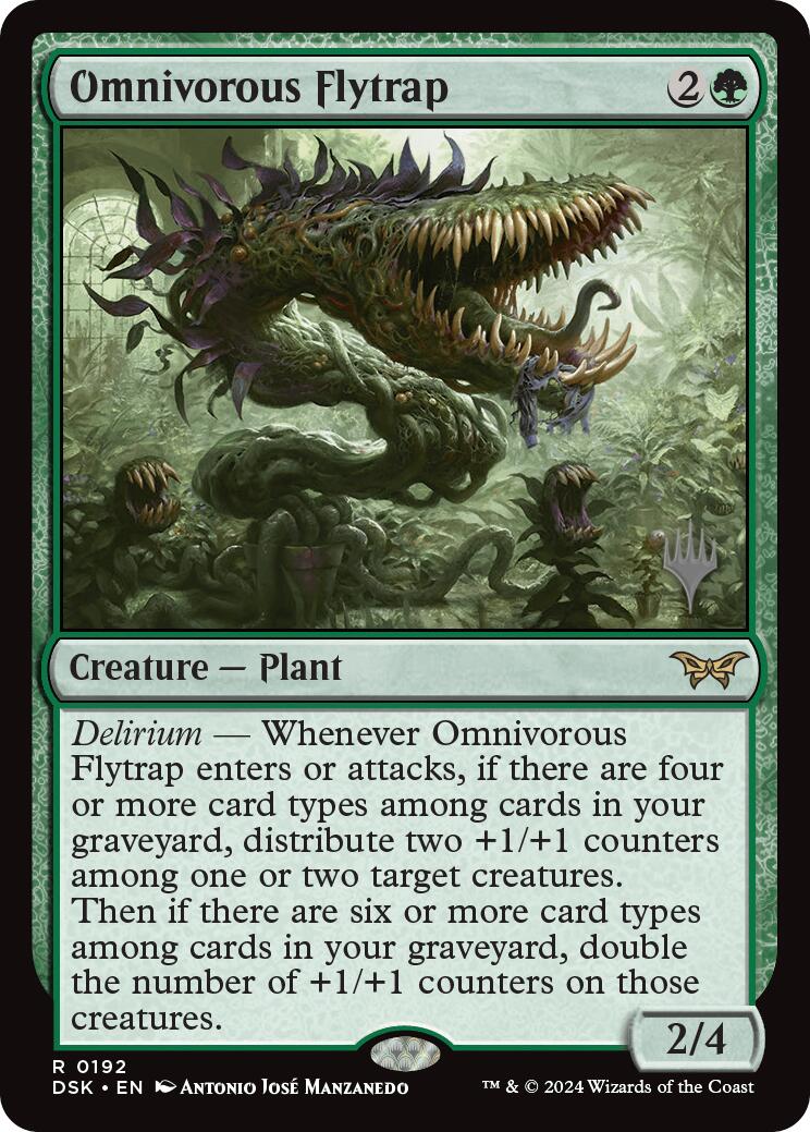 Omnivorous Flytrap (Promo Pack) [Duskmourn: House of Horror Promos] | Odin's Place