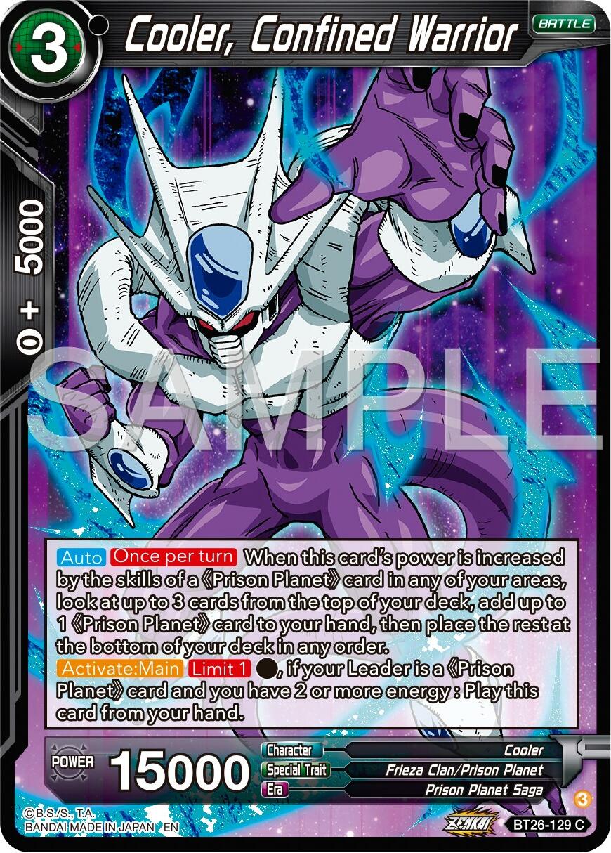 Cooler, Confined Warrior (BT26-129) [Ultimate Advent] | Odin's Place